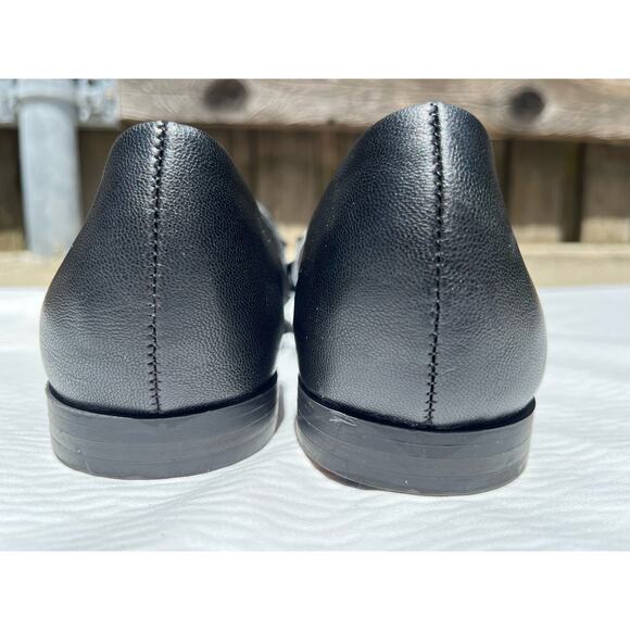 Worthington Womens Cora Pointed Toe Ballet Flats 8.5 Black Mary Jane - Picture 7 of 7